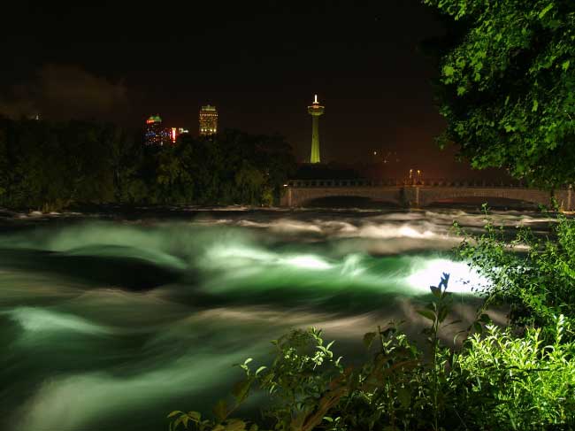 Niagara Falls At Night